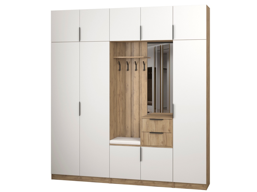 Прихожая Трим 2 МДФ (дуб вотан-белый).jpg