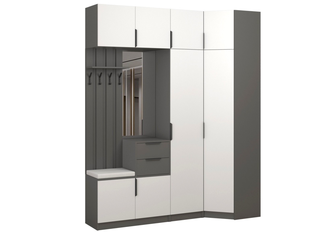 Прихожая Трим 11 МДФ (темно-серый-белый).jpg
