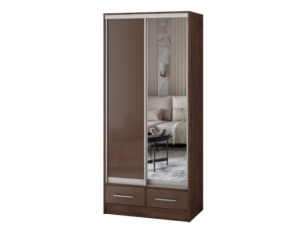 Весаль 2хств 900х2000х400 ящ МДФ зеркало (дуб апрель тёмный).jpg