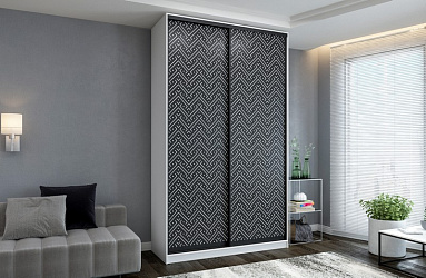 Шкаф купе 2-х дверный "Сканди-8" фотопечать