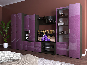 Модульная стенка для гостиной "Некст эко-3"
