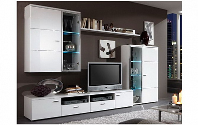 Модульная стенка для гостиной "Глянец-2"