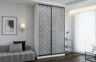 Шкаф купе 2-х дверный "Сканди-2" фотопечать