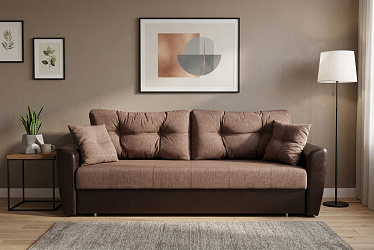 Диван еврокнижка "Амстердам коричневый"