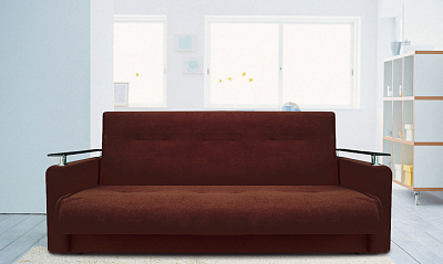 Диван книжка "Милан Люкс" коричневый