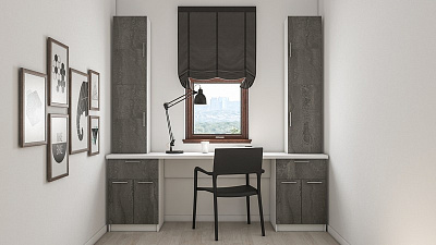 Модульная подростковая мебель у окна "Алиса-4"