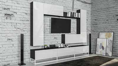 Модульная стенка для гостиной "Лофт-7"