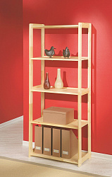 Стеллаж "Рига-3" из натурального дерева