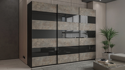 Шкаф купе 3-х дверный "One Pulse-28"