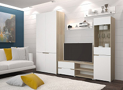 Модульная стенка "Анталия-1 с 2-х дверным шкафом" Модульная стенка "Анталия-1 с 2-х дверным шкафом"