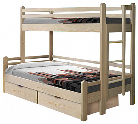 Двухъярусная кровать из массива "Орленок"