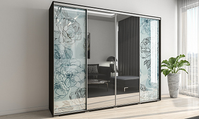 Шкаф купе 4-х дверный "Модус-25"