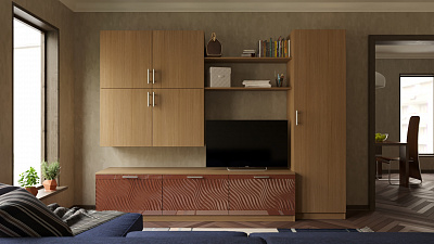 Стенка для гостиной "Глянец 3Д-15"