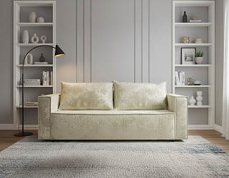Диван еврокнижка "Лофт Люкс Плюш" бежевый